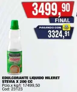 Maxiconsumo Hileret edulcorante liquido stevia oferta