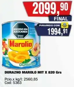 Maxiconsumo Marolio duraznos oferta