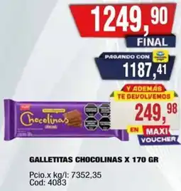 Maxiconsumo Chocolinas galletitas oferta