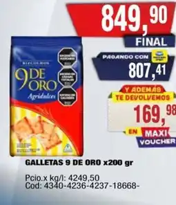 Maxiconsumo 9 de oro galletas oferta