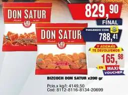 Maxiconsumo Don Satur bizcocho oferta