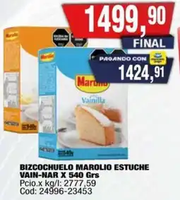 Maxiconsumo Marolio bizcochuelo estuche oferta