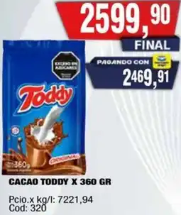 Maxiconsumo Toddy cacao oferta