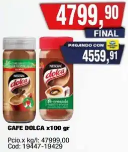 Maxiconsumo Nestlé cafe dolca oferta