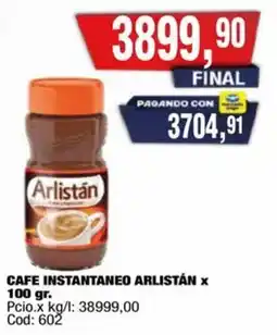 Maxiconsumo Arlistán cafe instantaneo oferta