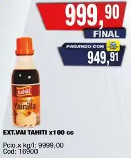 Maxiconsumo Tahiti vainilla oferta