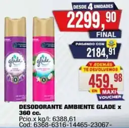 Maxiconsumo Glade desodorante ambiente oferta