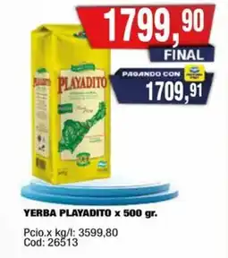 Maxiconsumo Playadito yerba oferta