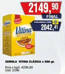 Maxiconsumo Vitina semola clasica oferta