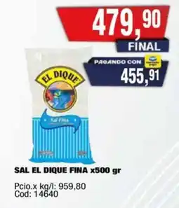Maxiconsumo El Dique sal fina oferta