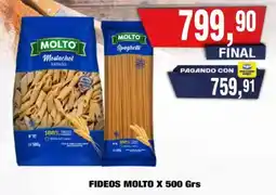 Maxiconsumo Molto fideos oferta