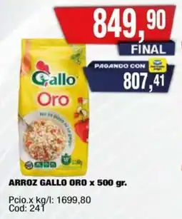 Maxiconsumo Gallo Oro arroz oferta