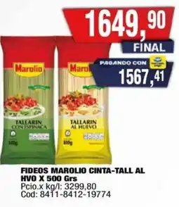 Maxiconsumo Marolio fideos tallarin oferta