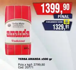 Maxiconsumo Amanda yerba oferta