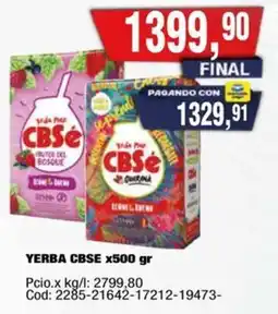 Maxiconsumo CBSE yerba oferta