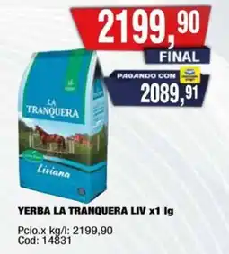 Maxiconsumo La Tranquera yerba liviana oferta
