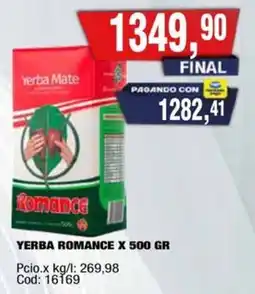 Maxiconsumo Romance yerba oferta