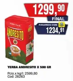 Maxiconsumo Andresito yerba oferta