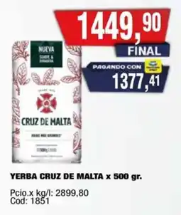 Maxiconsumo Cruz de Malta yerba oferta