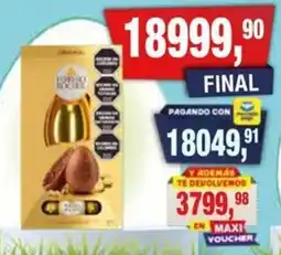 Maxiconsumo Ferrero Rocher huevo pascuas oferta