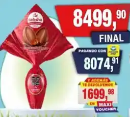 Maxiconsumo Cabsha huevo pascuas PAÑUELO X 115 GR oferta