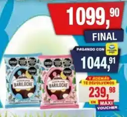 Maxiconsumo Bariloche huevo pascuas oferta