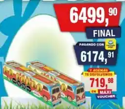 Maxiconsumo Bariloche huevo pascuas mini van oferta