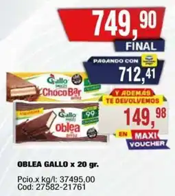Maxiconsumo Gallo oblea oferta