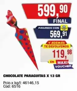 Maxiconsumo Paraguitas chocolate oferta