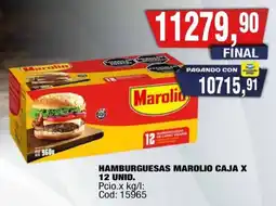 Maxiconsumo Marolio hamburguesas oferta