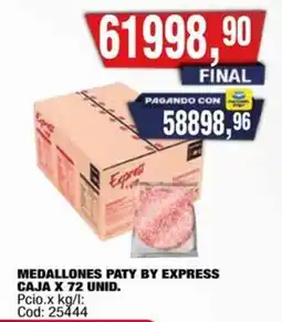 Maxiconsumo Paty Express medallones oferta