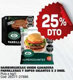 Maxiconsumo Union Ganadera parrilleras y super gigantes hamburguesas oferta