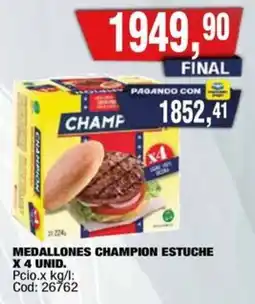 Maxiconsumo Champion estuche medallones oferta