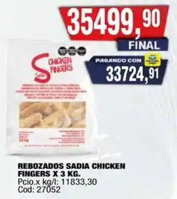 Maxiconsumo Sadia chicken fingers rebozados oferta