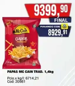 Maxiconsumo McCain papas oferta