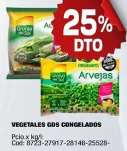 Maxiconsumo Granja del Sol vegetales congelados oferta