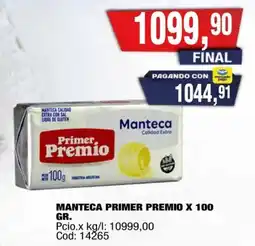Maxiconsumo Primer Premio manteca oferta