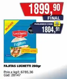 Maxiconsumo Lucchetti fajitas oferta