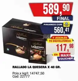Maxiconsumo La Quesera rallado oferta