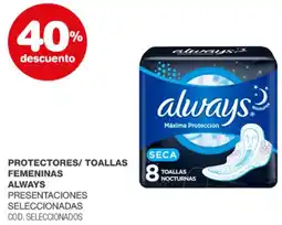Atomo Conviene Always femeninas protectores/toallas oferta