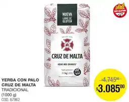 Atomo Conviene Cruz de malta yerba con palo tradicional oferta