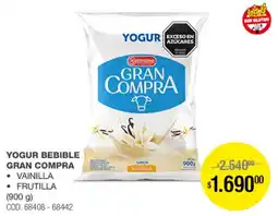 Atomo Conviene Gran compra yogur bebible oferta