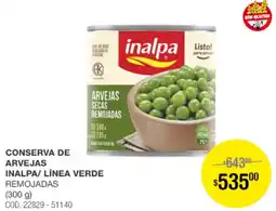 Atomo Conviene Conserva de arvejas inalpa/ línea verde remojadas oferta