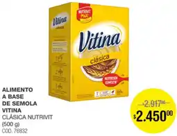 Atomo Conviene Vitina alimento a base de semola clásica nutrivit oferta