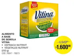 Atomo Conviene Vitina alimento a base de semola oferta