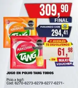 Maxiconsumo Tang jugo en polvo oferta