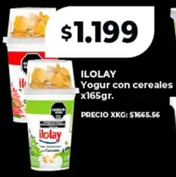 Supermayorista Vital Ilolay yogur con cereales oferta