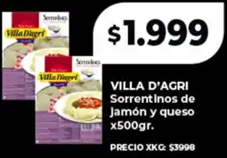 Supermayorista Vital Villa d'agri sorrentinos de jamón y queso oferta