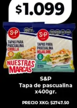 Supermayorista Vital S&P tapa de pascualina oferta