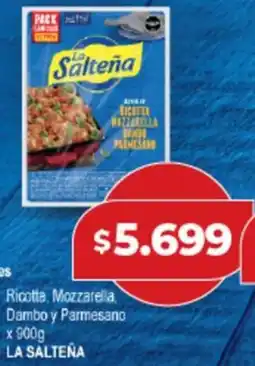 Supermayorista Vital La salteña ravioles ricotta, mozzarella dambo y parmesano oferta